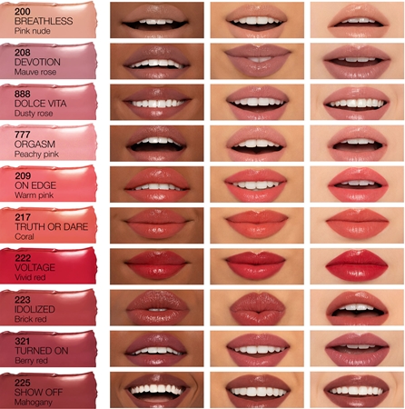 NARS AFTERGLOW SENSUAL SHINE LIPSTICK hydratační rtěnka