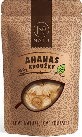 NATU Ananas kroužky sušené ovoce neproslazované