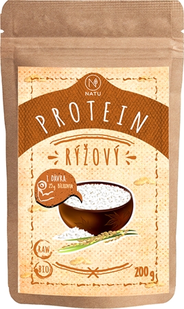 NATU Rýžový protein BIO veganský protein v BIO kvalitě