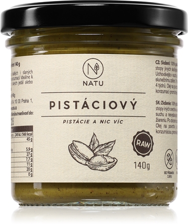 NATU Pistáciový krém orechová nátierka