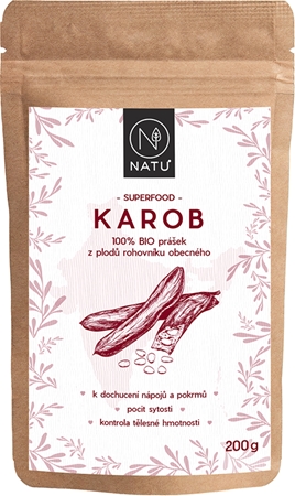 NATU Karob BIO prášek v BIO kvalitě