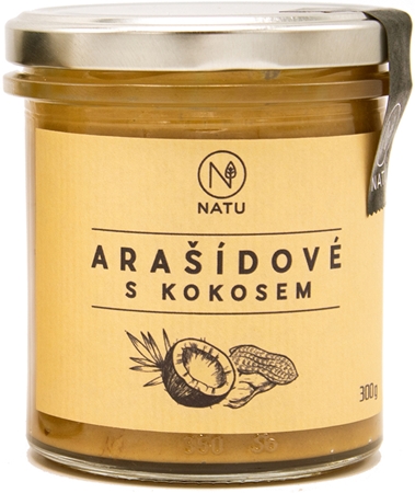 NATU Arašídový krém s kokosem ořechová pomazánka