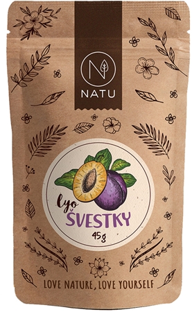 NATU Lyofilizované švestky mrazem sušené ovoce