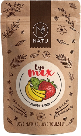 NATU Lyo mix jahoda & banán mrazem sušené ovoce