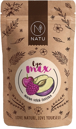 NATU Lyo mix malina & višňa mrazom sušené ovocie