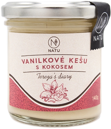 NATU Vanilkové kešu s kokosem ořechová pomazánka