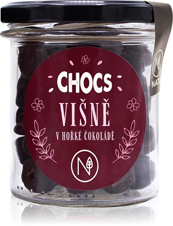 NATU CHOCS Višně v 70% hořké čokoládě mrazem sušené ovoce v čokoládě