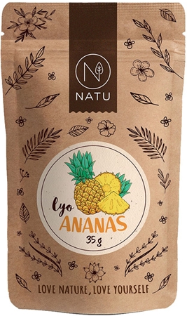 NATU Lyofilizovaný ananas mrazem sušené ovoce