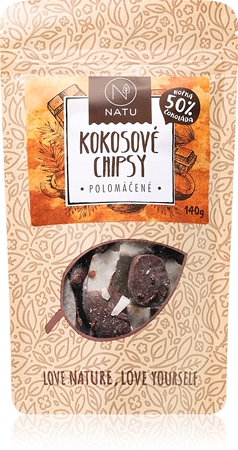NATU Kokosové chipsy polomáčené kokosové chipsy