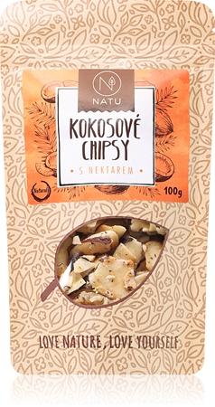 NATU Kokosové chipsy s nektarem kokosové chipsy