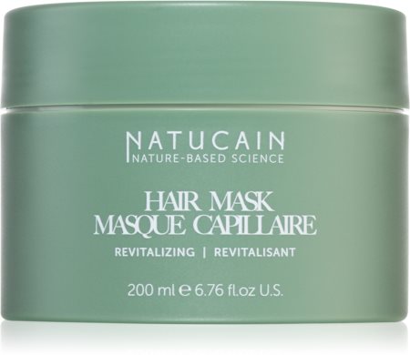 Natucain Revitalizing Hair Mask βαθιά ενισχυτική μάσκα μαλλιών για αδύναμα μαλλιά που είναι επιρρεπή σε τριχόπτωση