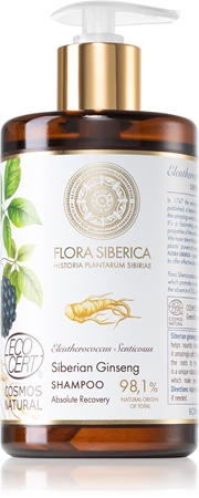 Natura Siberica Flora Siberica Siberian Ginseng Hydraterende Shampoo voor Droog en Beschadigd Haar
