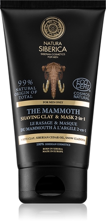 Natura Siberica For Men Only masque à l'argile rasage et nettoyage