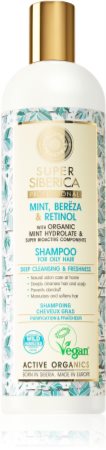 Natura Siberica Mint, Bereza & Retinol šampón pre mastné vlasy