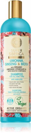 Natura Siberica Limonnik, Ginseng & Biotin shampoo anti-caduta dei capelli