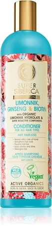 Natura Siberica Limonnik, Ginseng & Biotin Stärkendes Balsam gegen Haarausfall