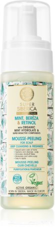 Natura Siberica Mint, Bereza & Retinol Schaum - Peeling für Kopfhaut