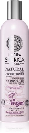 Natura Siberica Rhodiola Rosea Conditioner für die Farbauffrischung für beschädigtes und coloriertes Haar