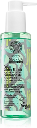 Natura Siberica Polar White Birch čisticí gel pro stažení pórů