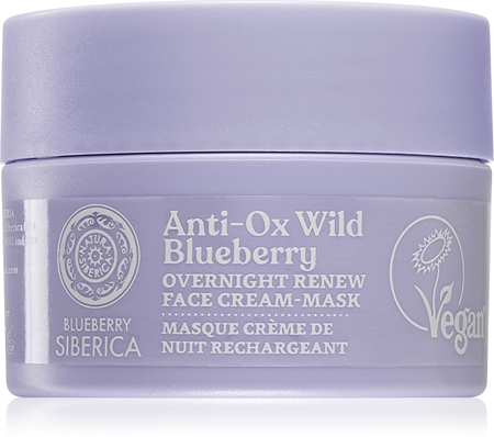 Natura Siberica Anti-Ox Wild Blueberry Máscara cremosa restauradora de noite