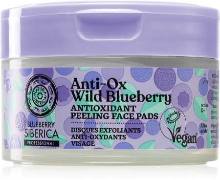 Natura Siberica Anti-Ox Wild Blueberry disques exfoliants visage
