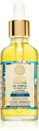 Natura Siberica Oblepikha (Sea-Buckthorn) aceite para el cuidado del cabello  maltratado 