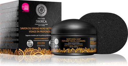 Natura Siberica Wild Herbs and Flowers detoxikační pleťové mýdlo pro hloubkové čištění