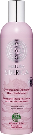 Natura Siberica Natural & Organic condicionador para cabelo danificado e pintado