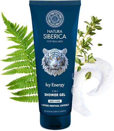 Natura Siberica Arctic Wild Icy Energy gel de douche et shampoing 2 en 1
