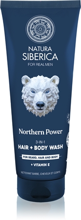 Natura Siberica Arctic Wild Northern Power Washing Gel for hair, beard and body