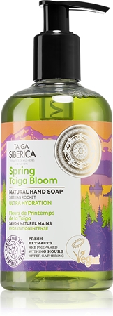 NATURA SIBERICA Spring Taiga Bloom Handseife Natur – 300 Ml, Pflegende Handwäsche Mit Frischem Duft
