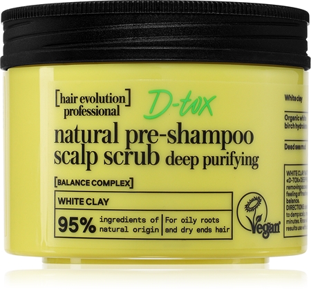 Natura Siberica Hair Evolution D-Tox mélytisztító peeling a hajra és a fejbőrre
