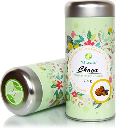 Naturalis Chaga prášek pro detoxikaci organismu a podporu imunity
