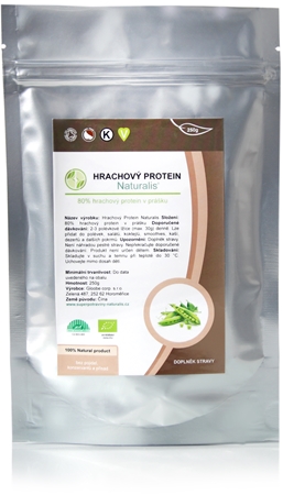 Naturalis Hrachový protein BIO rostlinný protein v BIO kvalitě
