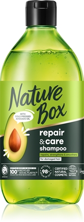 Nature Box Avocado tiefenwirksames regenerierendes Shampoo für trockeneHaarspitzen