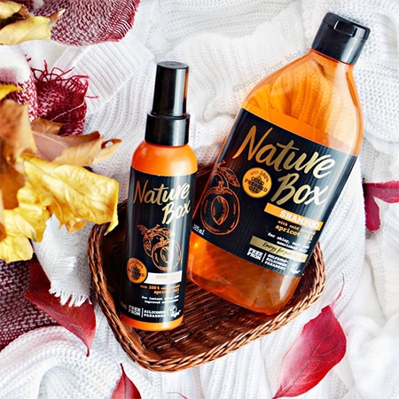 Nature Box Apricot Närande schampo för glansigt och mjukt hår