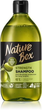 Nature Box Olive Oil Skyddande schampo  För att behandla bräckligt hår
