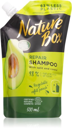 Nature Box Avocado mélyregeneráló sampon a töredezett hajvégekre