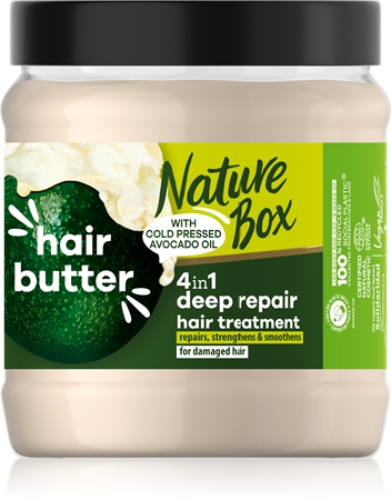 Nature Box Avocado βαθιά αποκατστατική μάσκα 4 σε 1