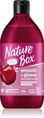 Nature Box Cherry uhlazující kondicionér pro nepoddajné a krepatějící se vlasy