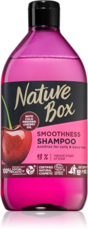 Nature Box Cherry glättendes Shampoo für unnachgiebige und strapaziertes Haar