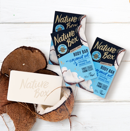 Nature Box Shower Bar Coconut Oil săpun solid pentru curățare