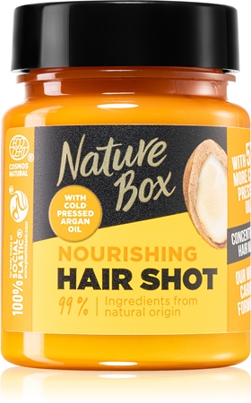 Nature Box Argan Hair Shot regeneruojamoji plaukų kaukė su arganų aliejumi