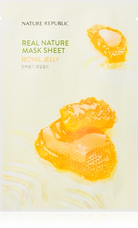 NATURE REPUBLIC Real Nature Royal Jelly Mask Sheet plátýnková maska proti vráskám