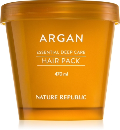 NATURE REPUBLIC Argan Essential Deep Care Hair Pack hydratační a vyživující maska pro poškozené vlasy