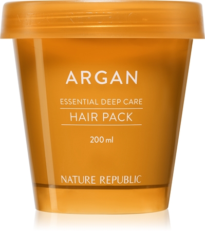 NATURE REPUBLIC Argan Essential Deep Care Hair Pack Mitrinoša un barojoša maska bojātiem matiem