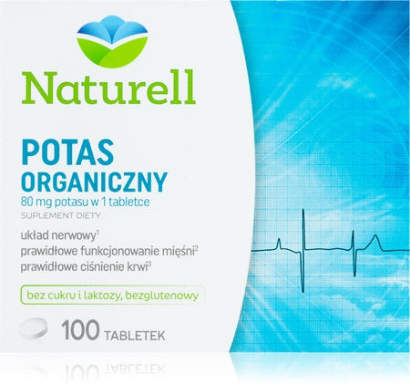 Naturell Potas Organiczny tabletki dla wsparcia układu nerwowego