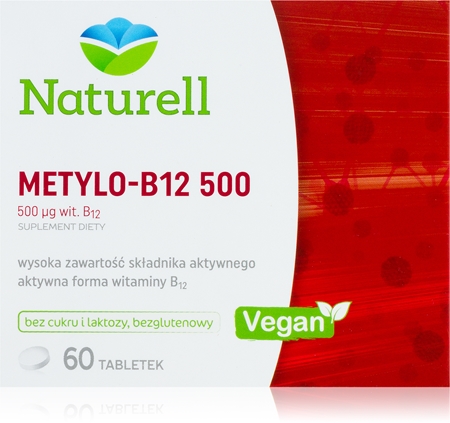 Naturell Metylo-B12 500 tabletki do wsparcia procesów krwiotwórczych