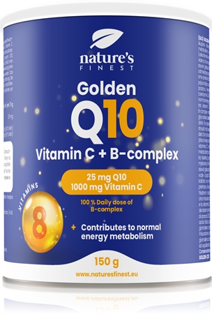 Natures Finest Golden Q10 & B-komplex & Vitamin C Q10 koenzim B- és C-vitamin-komplexszel
