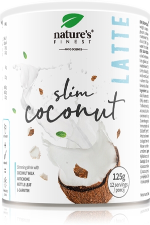 Natures Finest Slim Coconut Latte Pulver zur Herstellung von Getränken während der Gewichtsreduktion